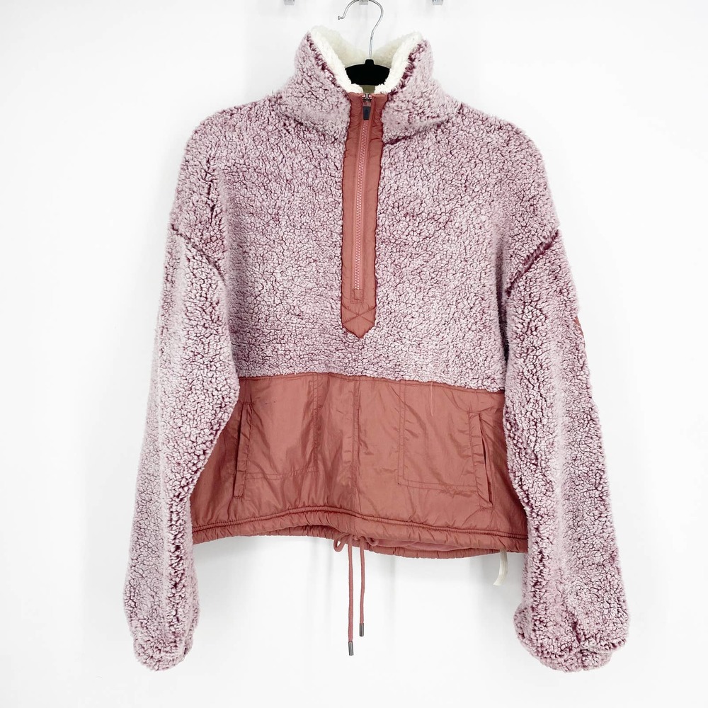 Free People Movement Pink Sherpa Pullover Coat - Picture 3 of 11